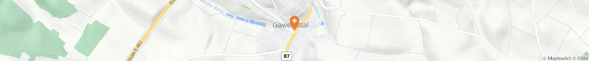 Kartendarstellung des Standorts für Apotheke Zum heiligen Georg in 2191 Gaweinstal